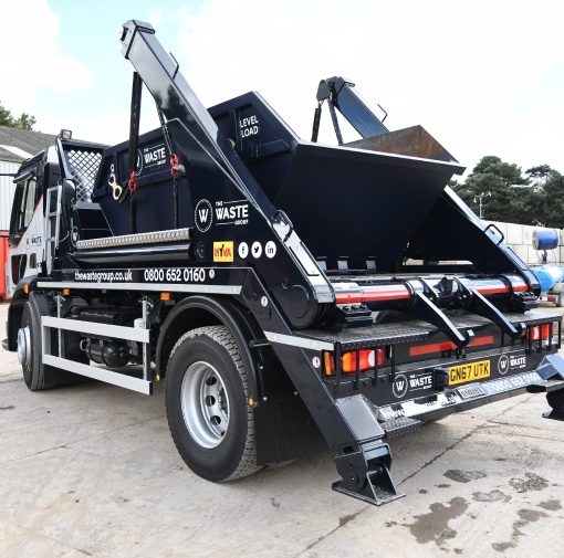 the waste group's skip lorry