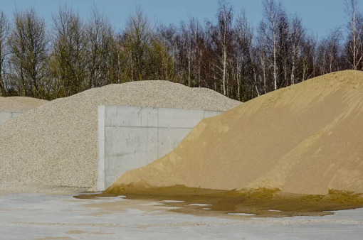 a big pile of sand