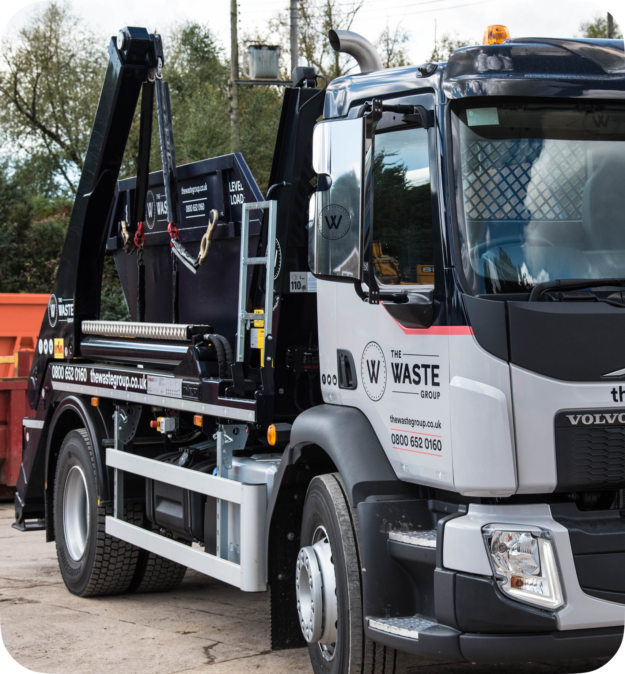 waste group's skip lorry