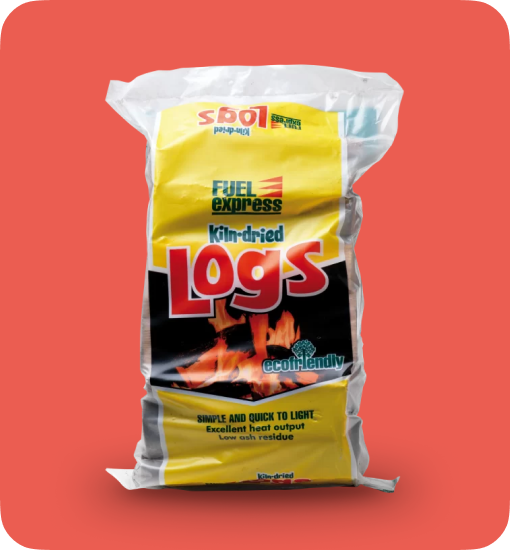 a bag of kiln dried logs