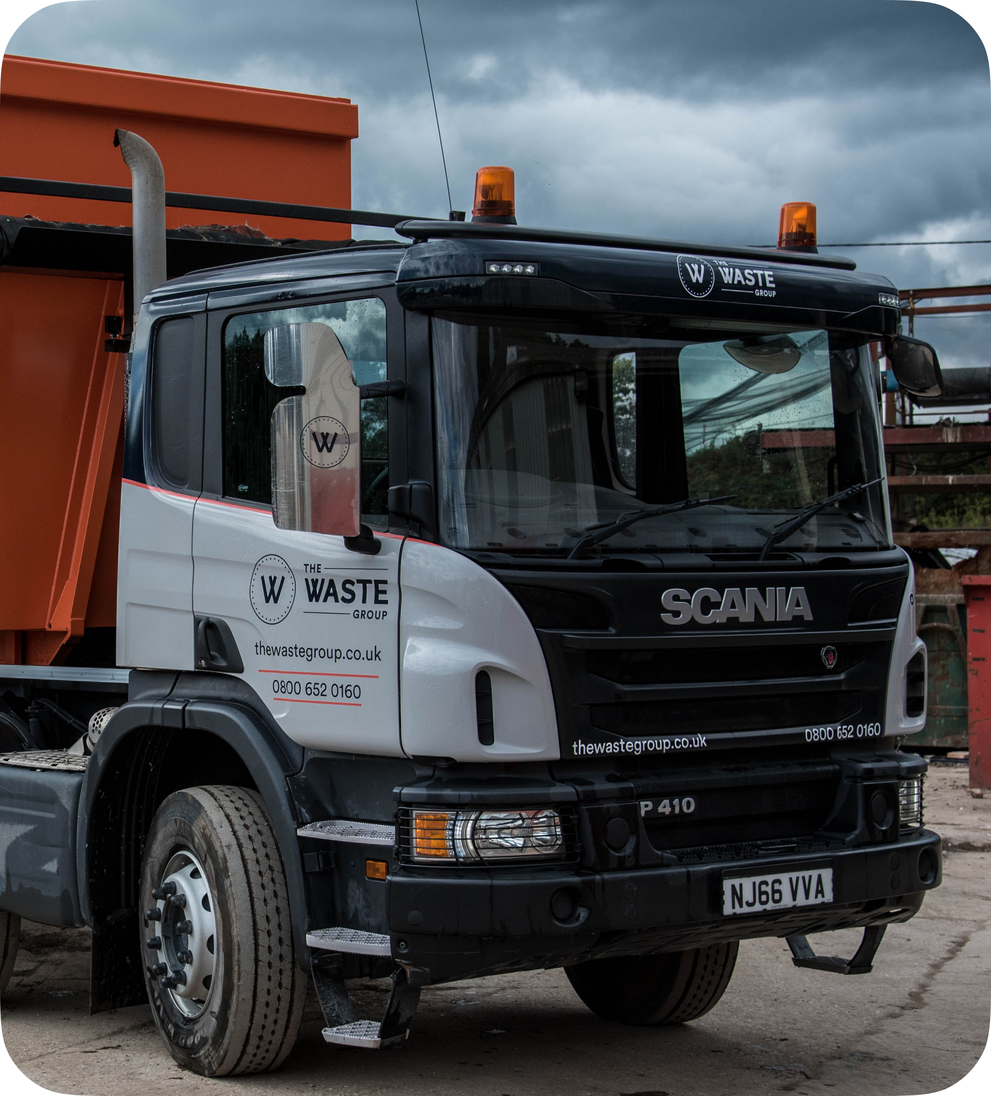 a waste group's skip lorry