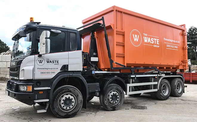 the waste group skip lorry