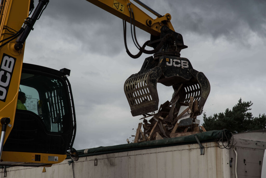 waste sorting at the waste group tipping facility