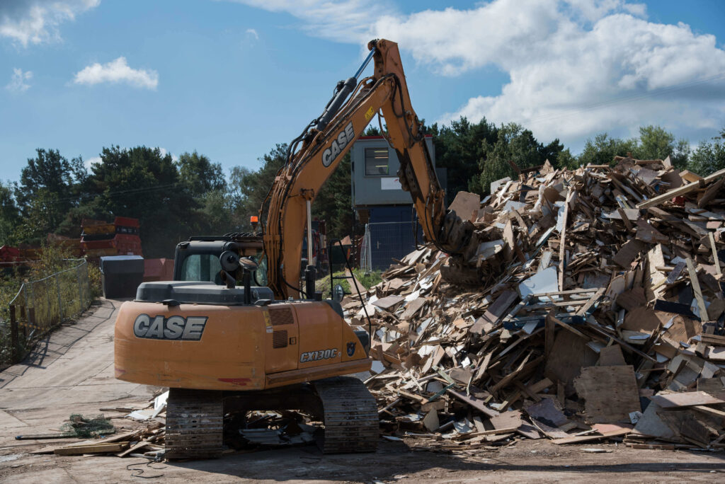 sorting construction waste