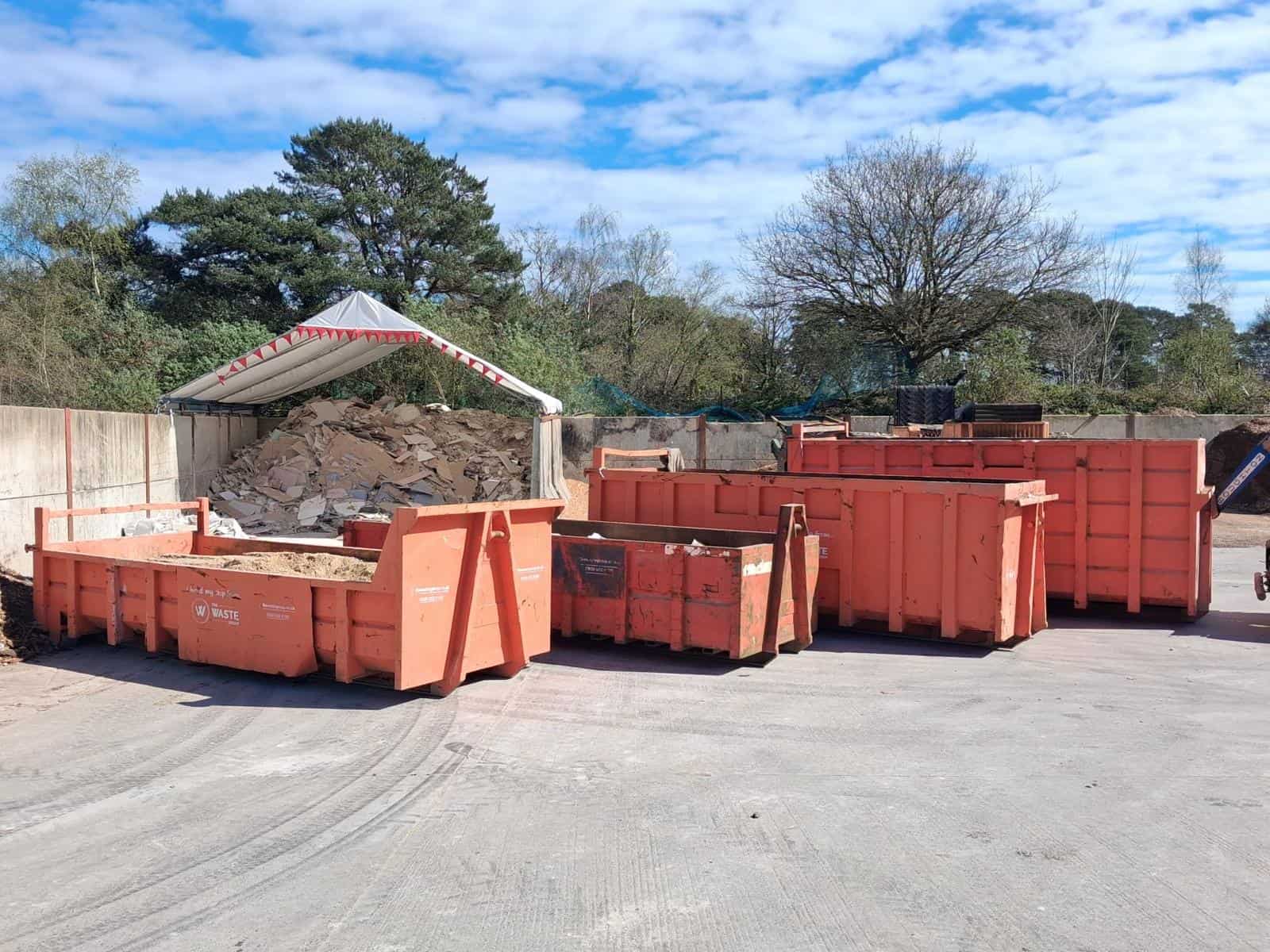 Range of Ro Ro skips available for hire in Wareham — 16, 20, 30 and 40 yard from The Waste Group
