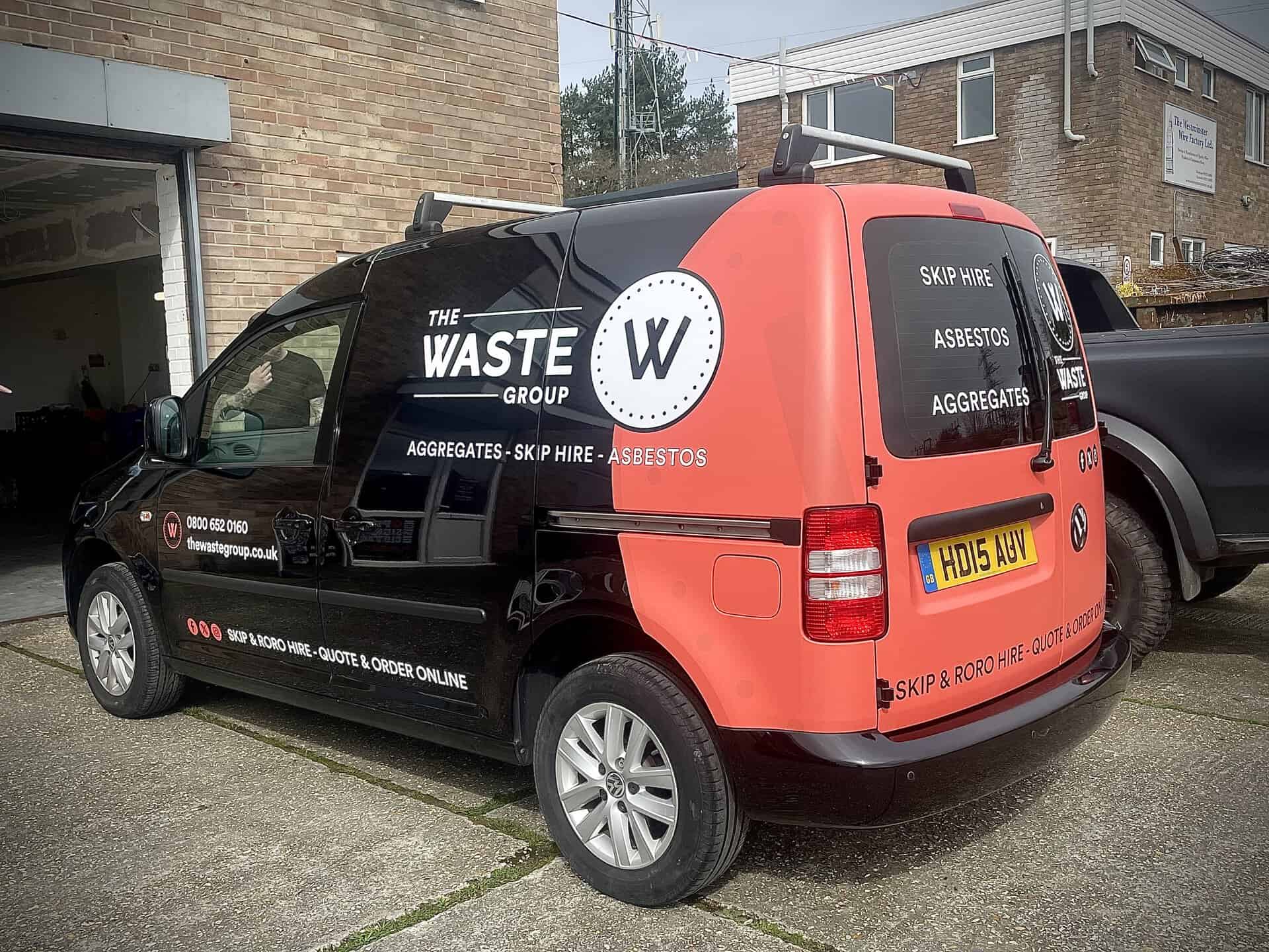 Asbestos van collection — licensed waste carrier The Waste Group
