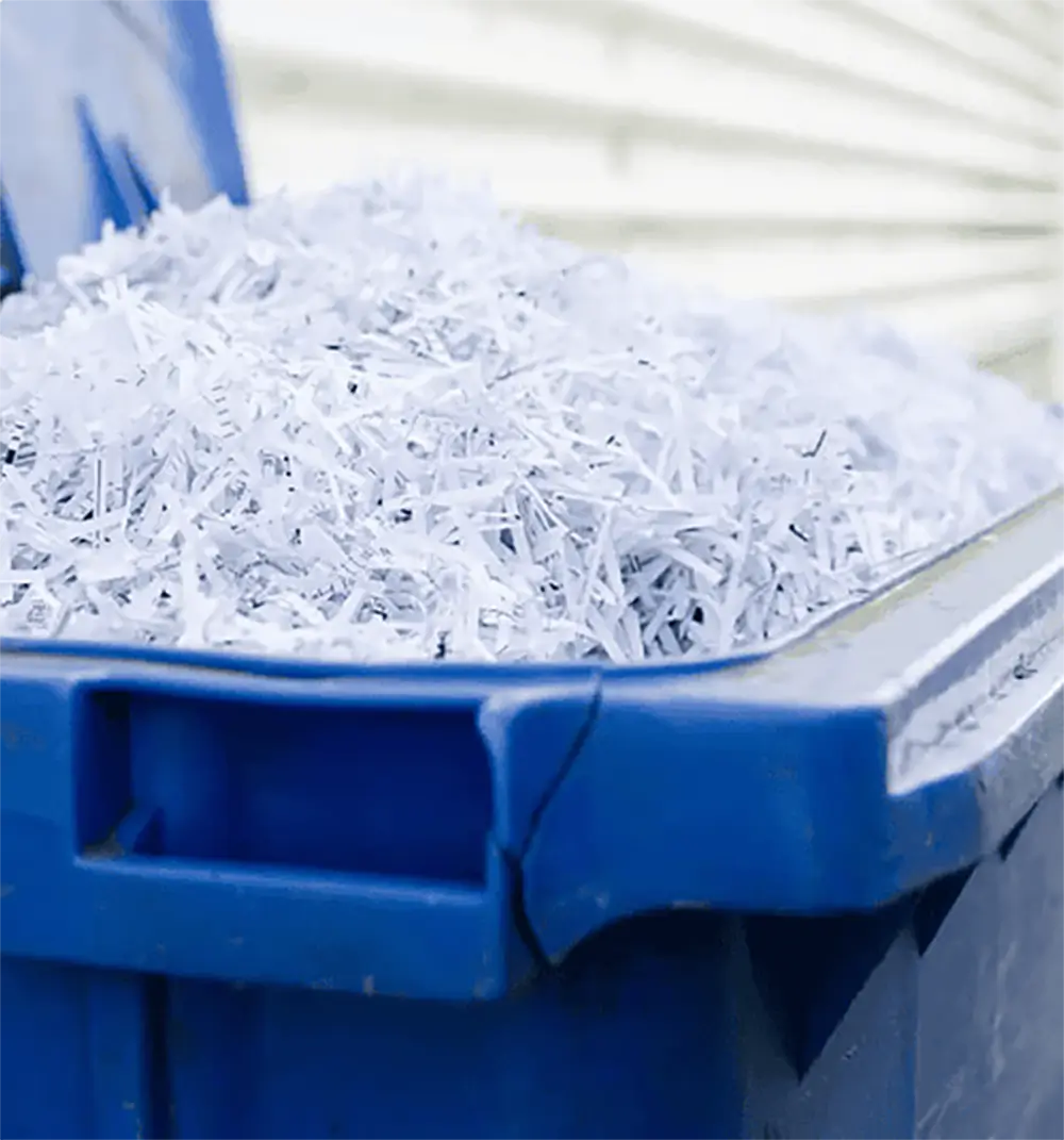 wheelie bin shreddings
